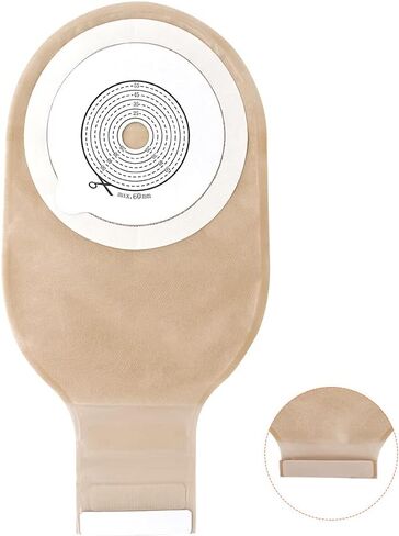 21 PCS Colostomy Bags,Ostomy Supplies, Two Piece Drainable Ostomy Pouch with Closure,Ostomy Bag for Ileostomy Stoma Care, Cut-to-Fit(15pcs Bags+6pcs Barrier) in Saudi Arabia