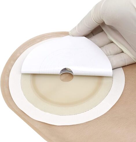 21 PCS Colostomy Bags,Ostomy Supplies, Two Piece Drainable Ostomy Pouch with Closure,Ostomy Bag for Ileostomy Stoma Care, Cut-to-Fit(15pcs Bags+6pcs Barrier) in Saudi Arabia
