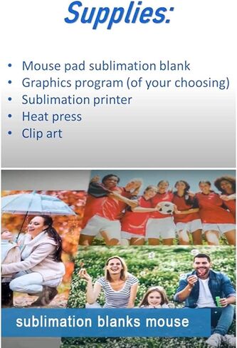 لوحة ماوس للألعاب من Sublimation Blanks، مقاس 31.5 × 11.8 بوصة، وسادات ماوس بيضاء بالضغط الحراري للمنزل والمدرسة وطباعة شعار الصورة (أبيض) in Kuwait