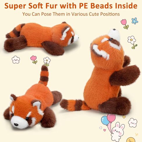 Cute Red Panda Plush Toy 18.9 Inch Soft Red Panda Stuffed Animal Plushie Kawaii Birthday Gift for Children Kids Girls Boys in Saudi Arabia