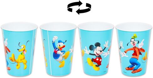 Disney Minnie and Minnie Reusable Tumbler Cup 12 Pack - Party Favor Bundle of 15 Oz Cups Plus Stickers, More | Mickey and Friends Water Tumblers Set in Saudi Arabia