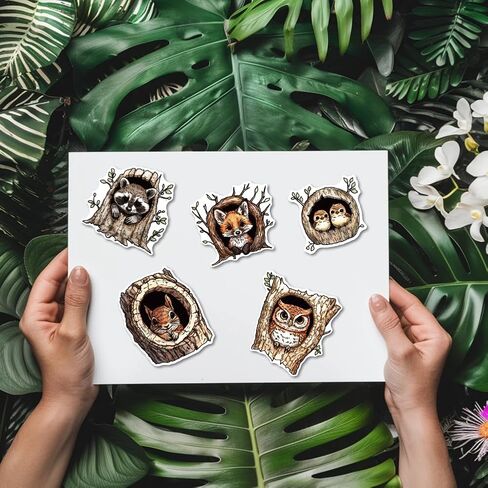 GLOBLELAND Tree Hole Animals Clear Stamps and Tree Hole Mushroom Cutting Dies Set for DIY Scrapbooking Cards Making Decorative Photo Album Notebook in Saudi Arabia