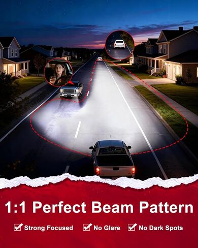 2026 Upgrade H 11 Led Bulbs [Super Bright] 65000lm 900% Brighter,1:1 Halogen Size, With 6000k Cool White，H9/ H8 Direct Installation Fog Light Bulbs Plug and Play, Pack of 2 in Saudi Arabia