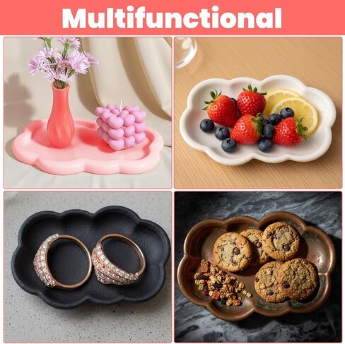 Silicone Tray Mold, Cloud Shape Tray Molds for Epoxy Resin Casting, Storage Container Mold for Resin Concrete Jewelry Trinket Plate Dish Vanity Candle Holder Art Craft in Saudi Arabia