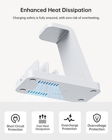 5 in 1 Wireless Charger for Samsung, Fast Charging Station Dock Stand | Compatible with Galaxy S26 Ultra/S25/S24, Watch 8/7/6/5/4, Buds. Charges 5 devices at once. Ideal for home, office, bedside. in Saudi Arabia