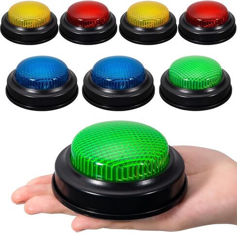 8-Pack Game Buzzers for Trivia Games – Classroom Quiz Buzzers with Lights & Sounds for Learning, Parties & Family Fun in Saudi Arabia