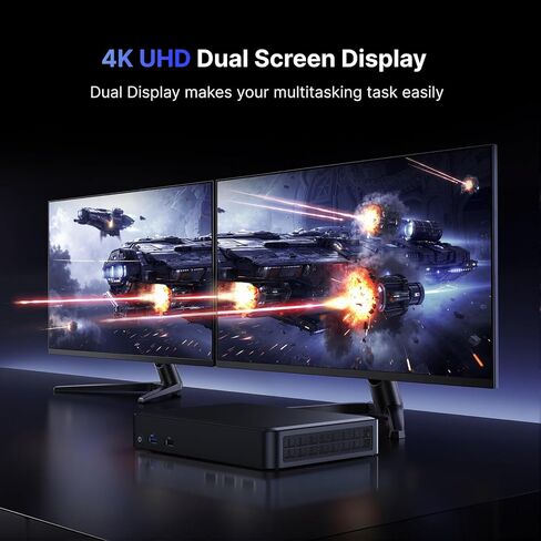 ASUS NUC 14 Pro AI Mini Pc, Ultra 5 125H (14C/18T, Up to 4.5GHz) Mini Computer, 32GB DDR5 Ram & 512GB PCIe 4.0 SSD, Intel Arc Gpu/AI GC/AI Boost/AI Ready/Type C 3.2/BT5.3/WiFi 6E/8K/HDR/Windows 11 Pro in Kuwait