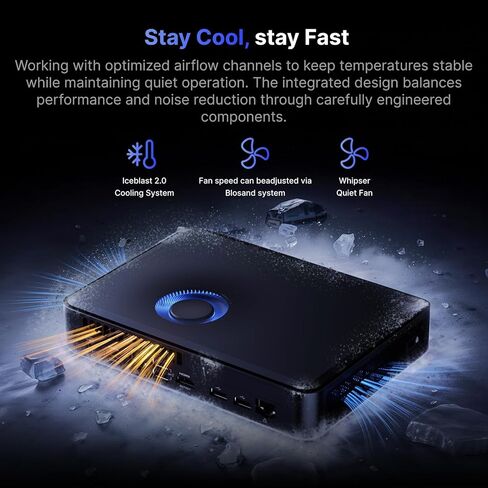 ASUS NUC 14 Pro AI Mini Pc, Ultra 5 125H (14C/18T, Up to 4.5GHz) Mini Computer, 32GB DDR5 Ram & 512GB PCIe 4.0 SSD, Intel Arc Gpu/AI GC/AI Boost/AI Ready/Type C 3.2/BT5.3/WiFi 6E/8K/HDR/Windows 11 Pro in Kuwait