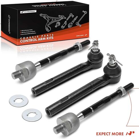 مجموعة A-Premium مكونة من 4 قطع، طقم نهاية قضيب ربط خارجي داخلي أمامي، متوافق مع Honda Odyssey 2005-2010 in Saudi Arabia