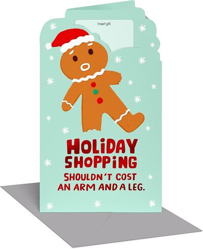 American Greetings Christmas Gift Card Holder and Money Holder Card with Envelope for Cash, Gift Cards, or Checks (Extra Dough) in Saudi Arabia