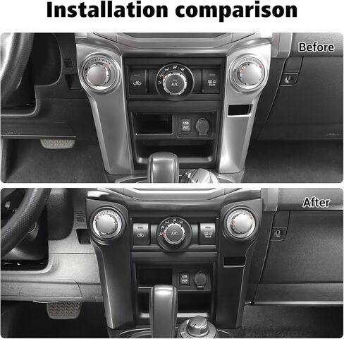 Voodola for 4runner مكيف الهواء وحدة التحكم في وحدة التحكم تناسب Toyota 4runner SUV 2010-2019 غير مناسبة لمحرك اليد اليمنى (ألياف الكربون) in Saudi Arabia