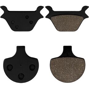 Cyleto Front and Rear Brake Pads Kit for Heritage Springer Softail Fat Boy Dyna Super Wide Glide Low Rider Sportster 883 1200/Harley Davidson Sportster Series & Softail Series (All Models) 1988-1999