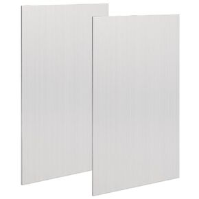 2 Pcs 6061 T651 Aluminum Sheet Metal 8" x 8" x 1/33"(0.03") Flat Plain Thin Aluminum Plate Covered with Protective Film, Heat Treatable Rectangle Aluminum Metal Plate for Crafting lndustry, 0.8mm