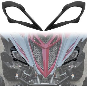 SAUTVS Left & Right Headlight Covers for Raptor 700, Head Lamps Head Light Cover Trim Bezel for Yamaha YFZ 450 YFZ450R YFZ450X Wolverine 450 350 Raptor 250 350 Raptor 700 2006-2022 Accessories (2PCS)
