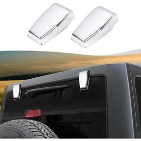 SQQP Rear Tail Window Hinge Decorative Cover Trim Compatible with 2007-2018 Jeep Wrangler JK JKU Exterior Accessories (Purple)