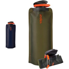 Vapur Flexible, Collapsible Wide Mouth Anti-Bottle with Detachable Carabiner