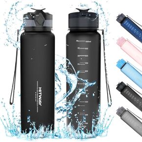 HITWAY 32 oz Sports Water bottle,BPA Free Drinks Water Bottles with Fruit Strainer,Leakproof Tritan BPA Free Non-Toxic Water Jug for Fitness,Gym,Sports,Outdoors,Cycling in Kuwait