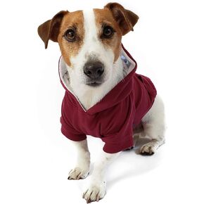 DJANGO Fully Lined Hoodie for Dog - Soft, Stretchy, and Cozy Sweatshirts for Dogs - Quartz Pink Winter Dog Sweaters for Dachshunds and Small Dogs - Warm Dog Hoodie Small with Elastic Waistband