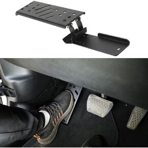 RT-TCZ Dead Pedal Brake Shoes Solid Steel Left Side Foot Rest Kick Panel Accessories for Jeep Wrangler JL Gladiator JT 2018 2019 2020 2021 2022 2023