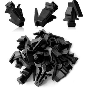 15PCS Black Nylon Front Grille Bumper Cover Retainer Fastener 76882-0M060 Compatible with Nissan Infiniti Titan 240SX Altima Cube Frontier Krom SL Murano NV Pathfinder Xterra FX35 FX45 G35 M35 M45 Q45