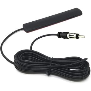 Universal Car Radio Antenna Car Stereo FM AM Hidden Adhesive Mount Patch Antenna Car Radio Media Receiver Player Amplifier Antenna Connector for Vehicle Truck SUV Car