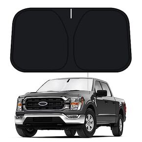 D-Lumina Side Window Sun Shade for 2021 2020 2023 Fo-rd F150 F-150 Crew Cab 4 Door Accessories, Side Window Shades Sun Visor Protector Block UV Rays Heat, Foldable 2 Layers 210T Material Pack of 4