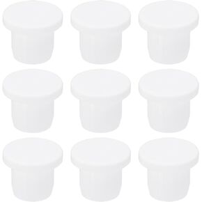 MECCANIXITY Silicone Rubber Hole Plug Soft Flexible Stopper for 14-15mm Hole White 9 Pieces