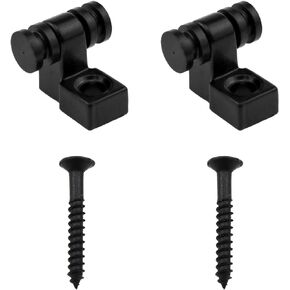 Dsjnf Black Electric Guitar Roller String Tree Retainers Bass String Guide Screws Electric Guitar Accessories 2PCS