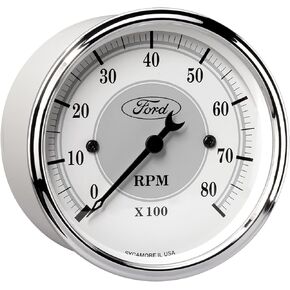 Auto Meter 880088 3-1/8" 8000 RPM Incandescent Flood Lit Tachometer Gauge for Ford