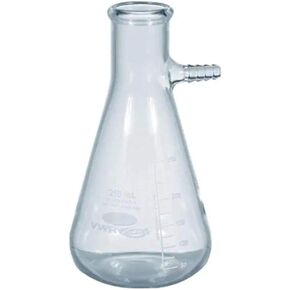 قارورة ترشيح VWR 10545-864، جدار ثقيل، حجم 5 سدادات، نطاق تخرج 25-125 مل، سعة 125 مل، عبوة من 6 قطع، 125 أونصة سائلة، درجة C، زجاج بوروسيليكات، (عبوة من 6 قطع) in Kuwait