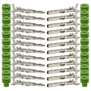 3-PACK (2-Pin) 20 Amps Weather-Pack Waterproof Male Female 2-Conductor Connector, Pin Socket Seal Kit 14-16 AWG