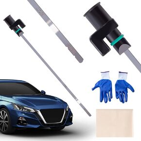 عصا قياس سائل ناقل الحركة PLUMIA CVT، مقياس مؤشر مستوى زيت سائل ناقل الحركة، عصا قياس ناقل الحركة للسيارة متوافقة مع Nissan Altima Maxima Roque، بديل OEM#31086-JA00A،31086-JA000
