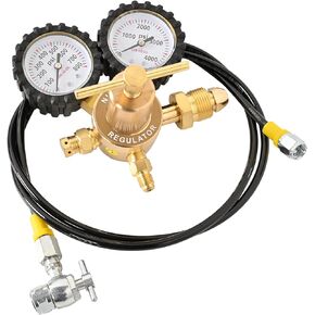LTIENBST 4000Psi Nitrogen Regulator Kit Nitrogen Shock Fill Tool Compatible with Shock with Schrader Valve Off-road Bike, ATV, UTV,Moto,Kawasaki,Yamaha