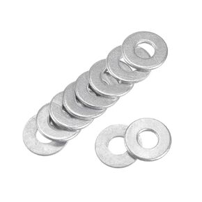 uxcell 0.71" x 0.24" x 0.06" Carbon Steel Flat Washer for Screw Bolt 100Pcs