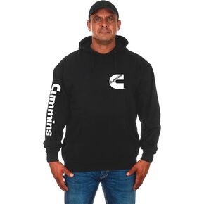 JH DESIGN GROUP Men’s Cummins Diesel Classic Black Pullover Hoodie Sweatshirt