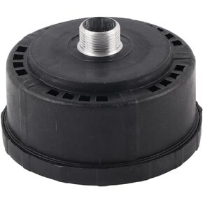 3/4in 25mm Air Compressor Silencer, Plastic Housing Round Muffler, Filter Inlet Diameter 80mm, For Noise Reduction and Filtering Dust and Dirt