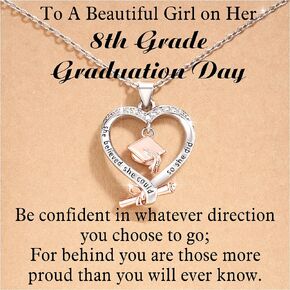 Shonyin Graduation Gifts for Her 2024 Graduation Necklace for Women Girls, Grad Gifts for Granddaughter Daughter Best Friends Sister