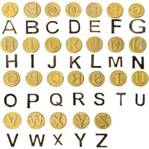 NUOBESTY Wood Burning Tip Set, Wood Burning Tips Letters and Carving Iron Tip Wood Burning Alphabet Template for DIY Embossing Carving Crafts