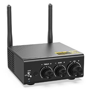 1Mii Hi-Fi Bluetooth 5.3 Stereo Amplifier, LDAC Hi-Res Wireless Receiver for Home Stereo, aptX HD/aptX LL, ESS DAC for Audiophiles, 2 Channel 100W*2 Bluetooth Audio Amp for Speakers