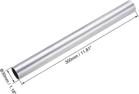 TA-VIGOR 6063 Aluminum Tube 24mm OD 16mm ID 300mm Length, Straight Seamless Round Aluminum Tubing for Crafts in Saudi Arabia