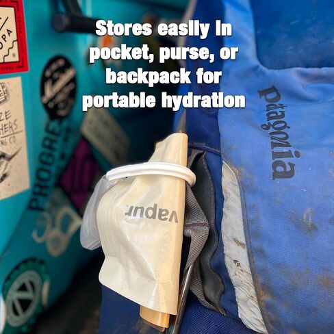 Vapur Flexible, Collapsible Wide Mouth Anti-Bottle with Detachable Carabiner in Saudi Arabia