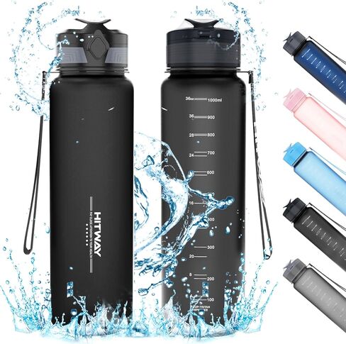HITWAY 32 oz Sports Water bottle,BPA Free Drinks Water Bottles with Fruit Strainer,Leakproof Tritan BPA Free Non-Toxic Water Jug for Fitness,Gym,Sports,Outdoors,Cycling in Kuwait