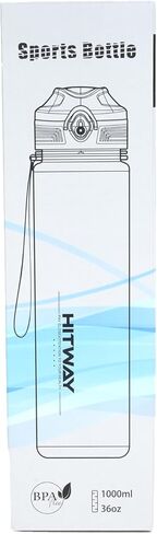 HITWAY 32 oz Sports Water bottle,BPA Free Drinks Water Bottles with Fruit Strainer,Leakproof Tritan BPA Free Non-Toxic Water Jug for Fitness,Gym,Sports,Outdoors,Cycling in Kuwait