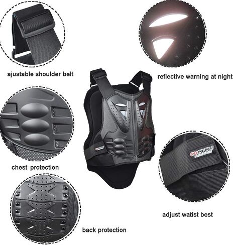 CHCYCLE Motorcycle Vest Armor Protection (X-Large) in Saudi Arabia