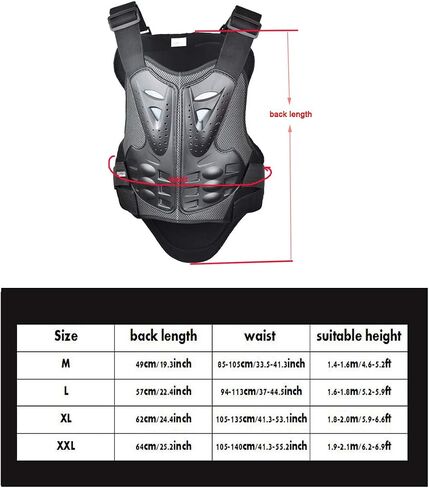 CHCYCLE Motorcycle Vest Armor Protection (X-Large) in Saudi Arabia