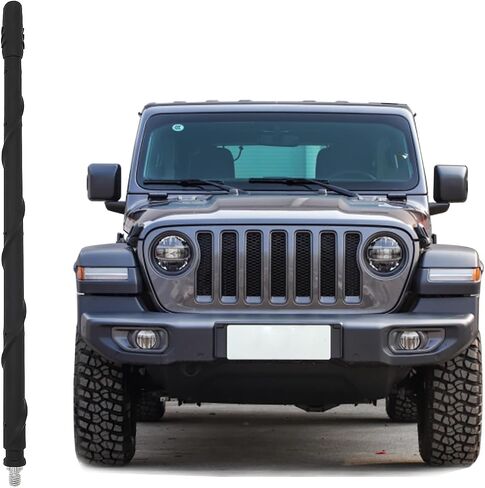 13 Inch Spiral Antenna for Wrangler Gladiator 2007-2024 JK JL JT Unlimited Rubicon Sahara Sport Willys 4xe Mojave High Altitude, Short Antenna Upgrade Wrangler Gladiator Accessories in Saudi Arabia