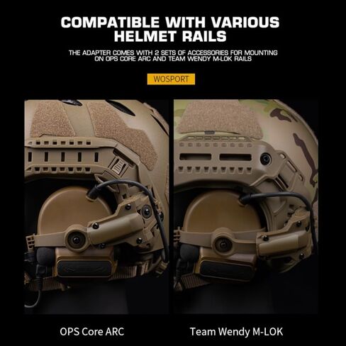 محول السكك الحديدية قوس دوران متعدد الزوايا ، لمحول السكك الحديدية سماعة الرأس GEN OPS Core ARC/Team Wendy M-LOK محول السكك الحديدية in Kuwait