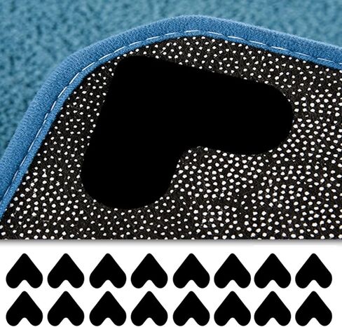 Non Slip Rug Pads 16 Pcs Corner Side Gripper for Hardwood Floors and Tiles, MIATTCLD Reusable Carpet Tape Stickers Washable Dual Sided Adhesive Grippers Keep Your Area Rug Flat in Kuwait