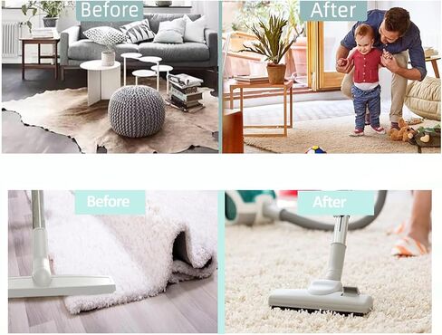 Non Slip Rug Pads 16 Pcs Corner Side Gripper for Hardwood Floors and Tiles, MIATTCLD Reusable Carpet Tape Stickers Washable Dual Sided Adhesive Grippers Keep Your Area Rug Flat in Kuwait