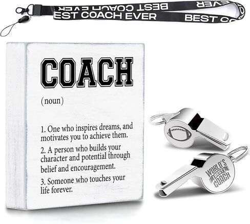 Coach Gifts, Whistle for Coaches, Whistle Emergency, Wood Box SignWorld’s Best Coach. in Saudi Arabia